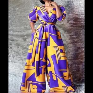 (Plus Size Tall) Women's Wide Leg Jumpsuit